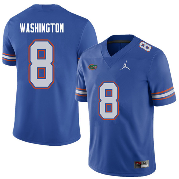 Jordan Brand Men #8 Nick Washington Florida Gators College Football Jerseys Sale-Royal